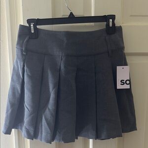 SO Gray Mini Skirt